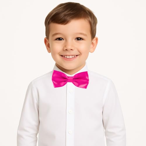Image of Kids Pre-tied Bow Tie for Boys, Formal & Casual Adjustable Bowtie Age 3-13 Years