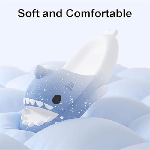 Unisex Kids Spotted Shark Slides, Quick-Dry Non-Slip Pool and Beach Sandals, Soft Sole Breathable Comfort3