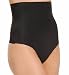 Naomi and Nicole Women's Comfortable Firm Hi Waist Thong, Black, Medium