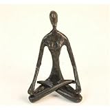 Danya B Yoga Lotus Cast Bronze Female Sculpture