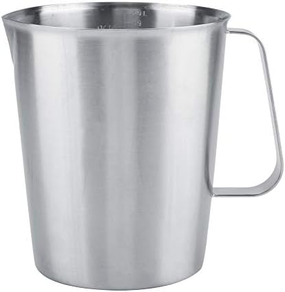 Broco Milk Jug, 2000ml Milk Frothing Jug Stainless Steel Milk Cup Milk Frothing Pitcher Milk Pitcher for Making Latte Coffee Art