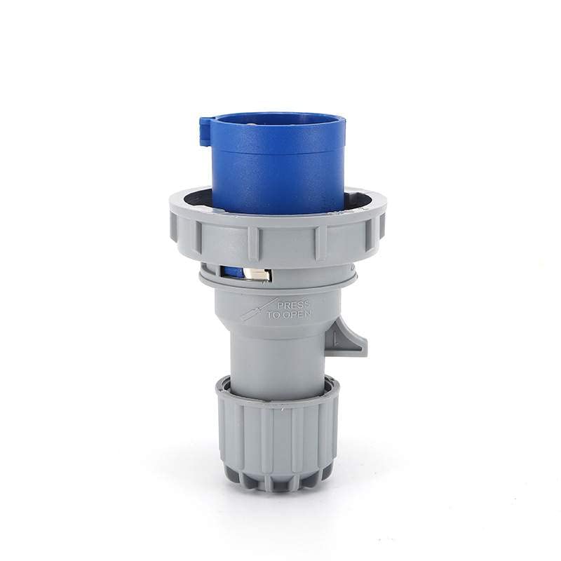 IEC60309 Waterproof CEE Industrial Connector Plug 3Pin 16A 250V 2P+E IP67 Cable Mount (Type-1