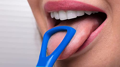 Image of plastic tongue cleaner for new generation pack of 3