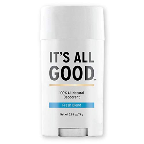 It's All Good - 100% Natural Deodorant - Non-Toxic, No Aluminum, Parabens, Talc, Propylene Glycol, and No Animal Testing (Fresh Blend)