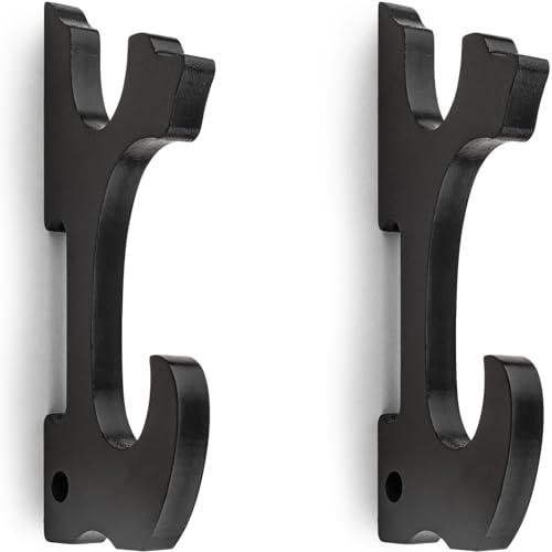 Ekkhysis Sword Holder Wall Mount 2-Tier Hook Katana Holder Adjustable Display Hanger for Samurai Sword Tanto Rapier light saber Cosplay Blade Tanjirou Demon Slayer Weapon Rack