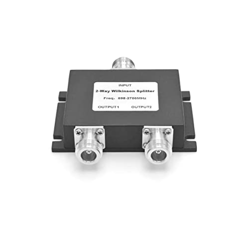 RANGEFUL 2 vías N hembra 50 ohmios WS2W divisor de señal celular para LTE CDMA GSM 3G 4G 5G señales 698~2700MHz para la señal móvil Booster repetidor amplificador