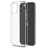 Moshi Vitros Clear Case Compatible with iPhone 12 Pro Max Case, Clear, Thin, Flexible, Watermark-Resistant, BPA-Free Cover for 6.7” iPhone 12 Pro Max, Crystal Clear