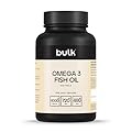 Bulk Olio di pesce con omega-3 Capsule molli da 1000 mg, 4000 mg di olio di pesce per porzione, 730 mg di EPA, 480 mg di DHA, 90 Capsule molli, 45 porzioni