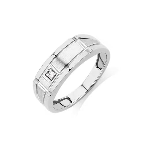 Silver/10K 14K 18K Gold Men's Moissanite Wedding Band Moissanite Anniversary Band Rings for Men Size 4-16