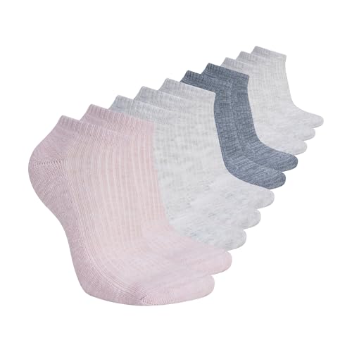 Image of Skechers Women's 10-pack Half Terry Classic Low Cut Socks, Comfort-fit & Cushioned Footbed