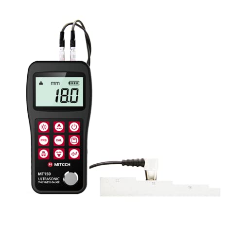Medidor digital ultrasónico de espesor de pared MT150, rango de medición 0.75mm a 300.0mm