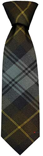 Cravate Gordon Weathered Tartan en laine légère d'Écosse authentique pour homme