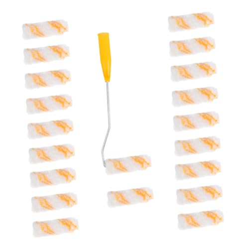 HOMSFOU Teiliges Mini Farbroller Baumwollwalzen und Griff Solventbeständige Kleine Wandfarbe Lackierwalze für Türen Fenster Möbel DIY Malerarbeiten im Büro und Geschäft HOMSFOU Teiliges Mini Farbroller Baumwollwalzen und Griff Solventbeständige Kleine Wandfarbe Lackierwalze für Türen Fenster Möbel DIY Malerarbeiten im Büro und Geschäft