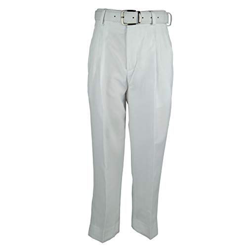 Bocaccio Baby Boys Pleated Dress Pants with Belt White 4T