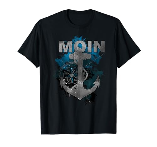 Moin Digga Hamburg I Nordlicht Ostsee Nordsee T-Shirt