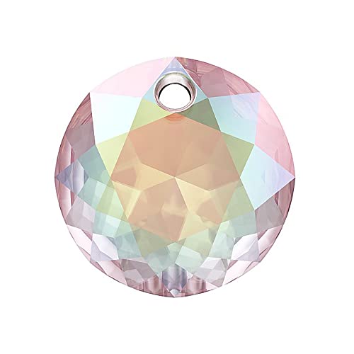 2 Swarovski Cristaux Pendentif - Coupe classique (6430), Crystal AB 10mm (SWAROVSKI CRYSTALS pendant - Classic Cut (6430), Crystal AB)