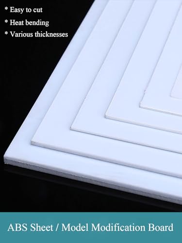 Plastico ABS flexible 200mm planchas reutilizables moldeables 5 hojas 3