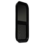 ToughGrade Vertical Sliding Black RV window 12" X 22" X 1 1/2" Includes Mounting Ring and Bottom Screen - Image 5