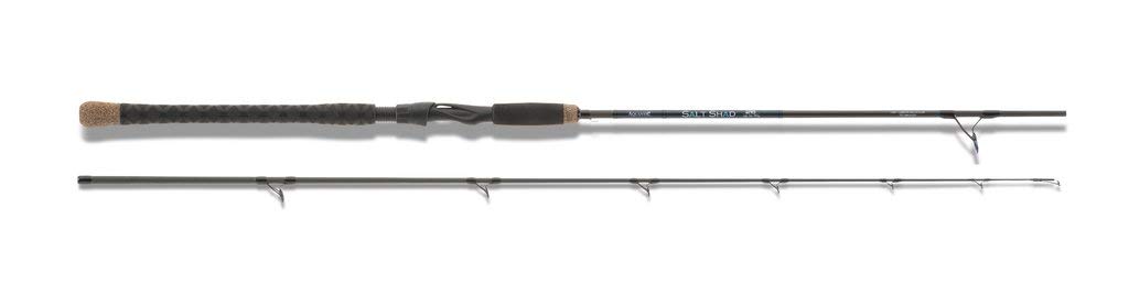 Aquantic Salt Shad, Meeresrute, 5 Verschiedene Längen, unterschiedliche Wurfgewichte, K-Type Ringe, Blaue SIC-Einlagen, MVS-Rollenhalter (265cm - up to 150g)