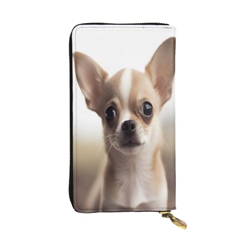 Stylish Funny Chihuahua Womens Long Wallet Purse, Large Capacity Pu Leather Purses With Multiple Card Slots, Phone Card Holder, Clutch Case, Credit, Coin, And Bill Organizer