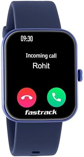 Fastrack_New Reflex Hello|BT Calling|1.69” HD Display|50+ Sports Modes|100+ Watchfaces|Game|BP Monitor|24x7 HRM| SpO2|Sleep Monitor| Deep Blue (Renewed)