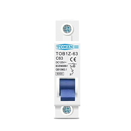 Interruptor magnetotérmico DC MCB 1P 40A 125V para cuadro eléctrico 2
