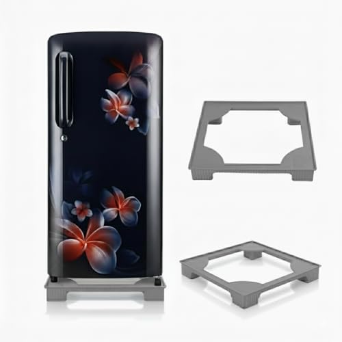 VirajPrime Fridge Stand, Premium Plastic Stand | Heavy Load Capacity, Long-Lasting Support for Washing Machine & Up to 180L Fridge (58cm x 52cm x...