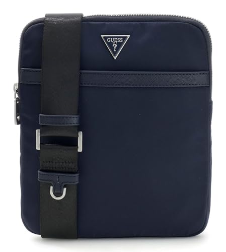Milano crossbody flat blu Guess sac bandoulière homme bleu marine élégant