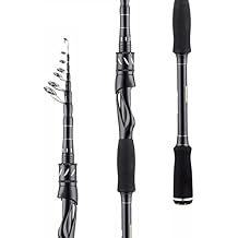 SeaKnight Sange II Telescopic Fishing Rods, Carbon Material & Durable Solid Glass Tip, Ceramic Guides, 1pc Fishing Rod Performance, Comfortable EVA Handle, Newly Designed Travel Rod