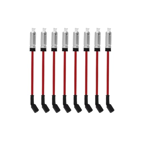 8PCS Heat Spark Plug Ignition Wires Compatible with Chevrolet Silverado Tahoe GMC Savana Sierra Hummer H2 H3 48322 48322R 9748RR(48322 8PCS)