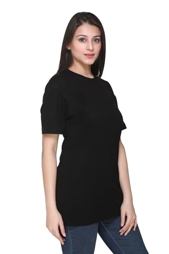 Image of GODFREY Women Round Neck Half Sleeve Cotton T Shirts