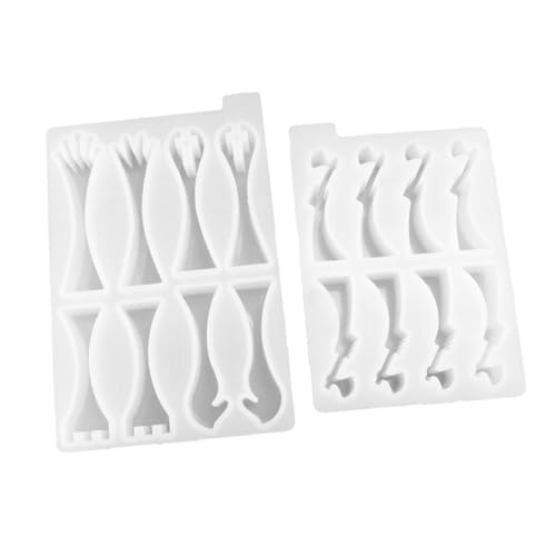 Moules silicone échecs 3D blancs réutilisables et faciles à nettoyer - 2