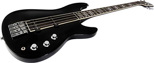 Hagstrom SUWEB-BLK Guitare basse 4 cordes Noir brillant Noir - Les Beatles, Paul McCartney, John Lennon, RIngo Starr, George Harrison Hagstrom SUWEB-BLK Guitare basse 4 cordes Noir brillant Noir – Image 4