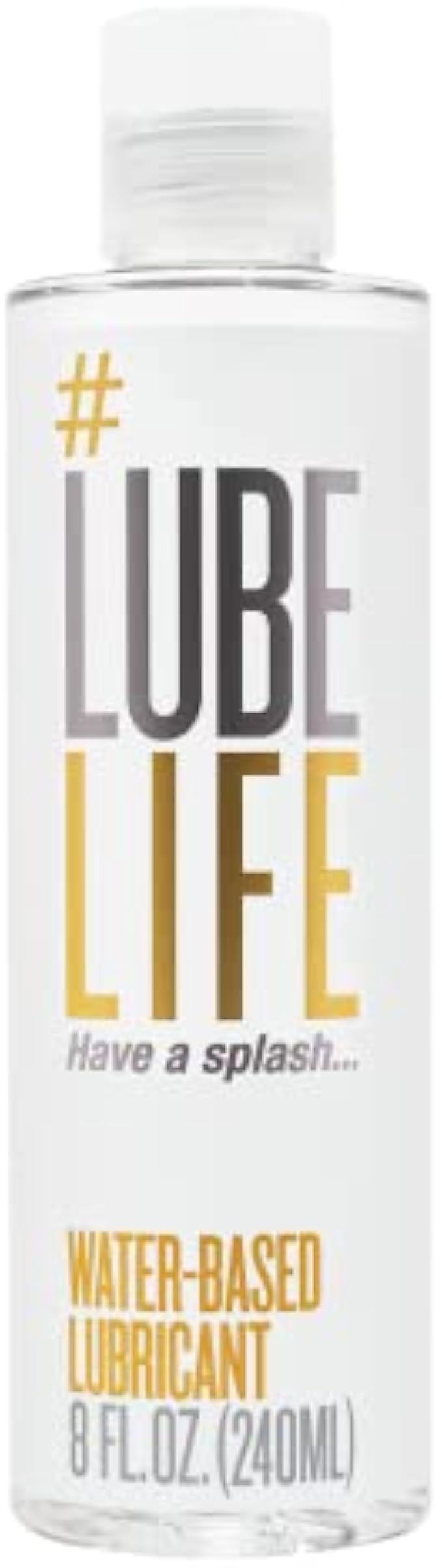 Lube Life Water-Based Personal Lubricant, Lube for Men, Women and Couples, Non-Staining, 8 Fl Oz