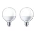 Produktbild 2 x Philips LED Globe 60W G93 E27 Edison Screw Light Bulbs A+ 806Lm Warm White