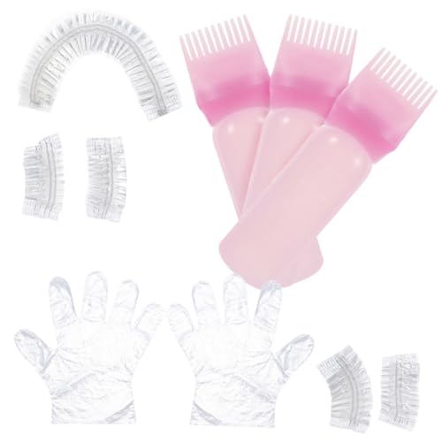 OSOLADY Hair Highlighting Kit Hair Dyeing Tools Set Root Comb Applicator Gloves Oil Bottles
