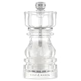 Cole & Mason ロンドン アクリル ソルトミル 13cm クリアデザイン 軽量 耐久性 英国ブランド