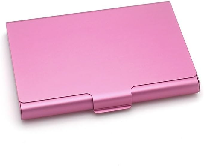 Stainless Steel Card Holder Aluminum Alloy Business Card Case Bank Credit ID Card Wallet Storage Box(Black-JoJo's Bizarre Adventure1)