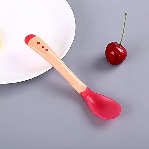 Image of Baby Feeding Set All in One 1- Baby Food Fruit Nibbler 1- Baby Food Feeder 1- Baby Heat Sensor Feeding Spoon (Multicolor29)