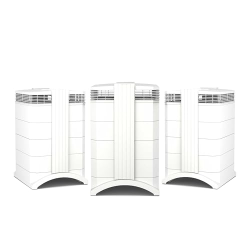 IQAir HealthPro Compact XE Air Purifier - 3-Pack - Compact HyperHEPA Filtration for Spaces up to 3720 sq ft - Allergens, Smoke, Dust, Mold, Pet Dander, Swiss Made, WiFi Enabled