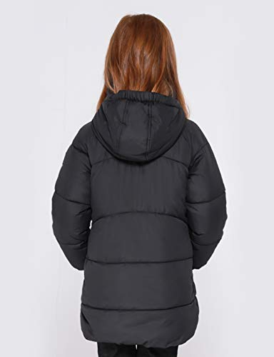 maoo garden Girls Winter Long Puffer Lightweight Coat Thick Padded Soft Fleece Jacket with Hood3