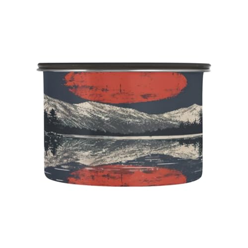 Contenedor de café ATTX acero inoxidable 500 ml rojo
