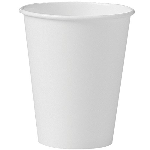 SOLO Cup Company 378W2050 Single-Sided Poly Paper Hot Cups, 8oz, White, 50 Per Bag (Case of 20 Bags) New York 