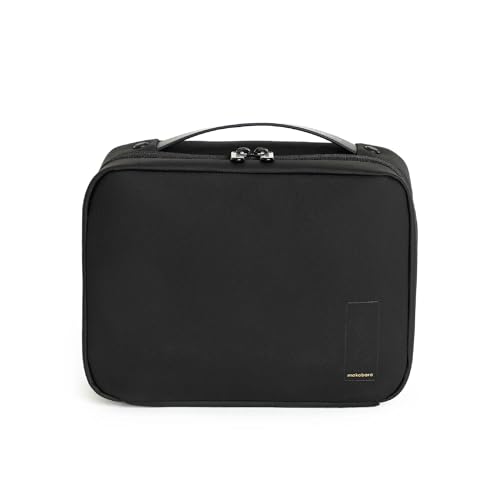 Image of Mokobara The Hanging Toiletry Bag | Unisex 3.8L Water-Resistant Travel Pouch & Cosmetic Organizer | Wash Bag with Metal Hook & Detachable Liquid Pouch | Money Moves | Black