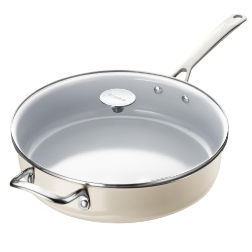 Coicur Bratpfanne 30cm，Pfanne mit Deckel Antihaft-Keramikpfanne, Induktion mit Edelstahlgriff und Deckel PTFE‑frei / PFOA‑frei / PFAS‑frei… – Ansicht 1