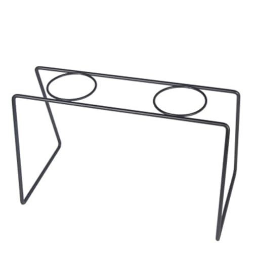 QOXEZY Soporte para tazas de filtro de café hecho a mano, soporte de goteo de metal para uso doméstico, reutilizable y fácil de limpiar, compatible con filtros estándar, negro/cobre, 15 x 18 x 15 cm
