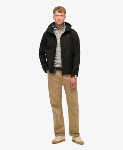 Superdry Men's Hooded Soft Shell Trekker Jacket, Black2