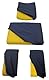 ergositting Set Elastische Bezüge, Blau, für ergonomische Stühle – 4 Stück (Sitz + Rückenlehne + 2 Knieauflage)