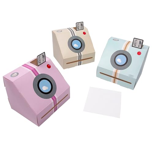 Fun Express Instant Camera-Shaped Favor Boxes (12 Pc)