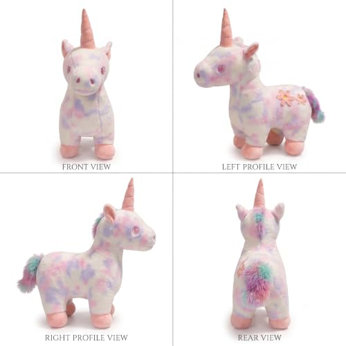 Image of Hug n Feel Premium 35cm Unicorn Soft Toy for Kids | Super Soft Cuddly Stuffed Animal Plush | BPA-Free, Non-Toxic & 100% Safe | Magical Unicorn for Girls & Boys (Assorted Pastel Colors, 1 Piece)
